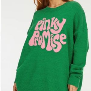 Green motel rocks sweater
